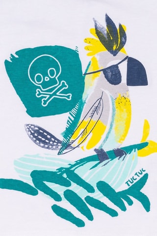 T-shirt Treasure Island - Wit