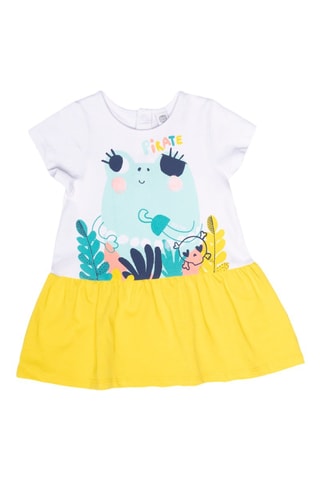 Jurk Treasure Island - Wit en geel