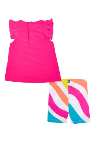 T-shirt en Wielrenbroekje Laguna Beach - Roze