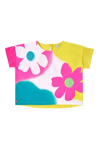 T-shirt Laguna Beach - Geel