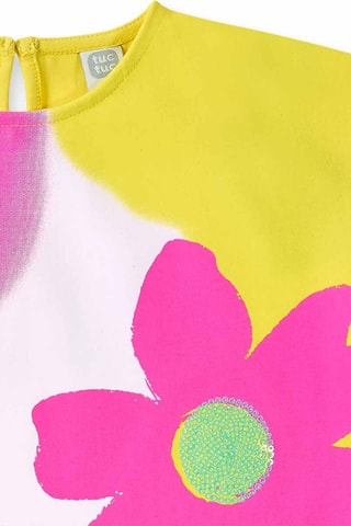 T-shirt Laguna Beach - Geel