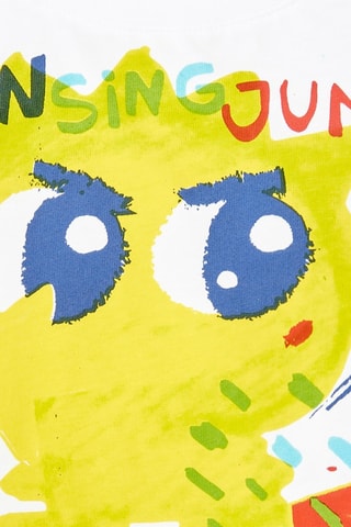 T-shirt Run Sing Jump - Wit