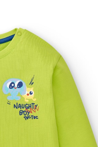 T-shirt Run Sing Jump - Groen