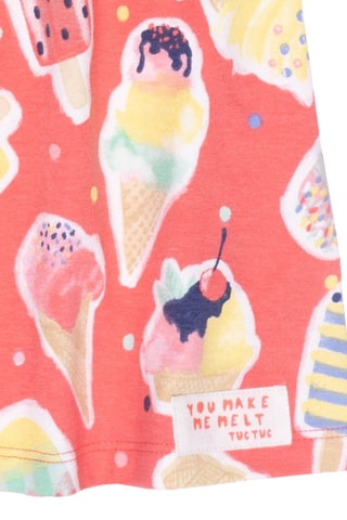 Jurk Really Sweet - Wit en rood