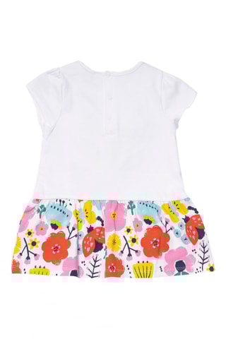 Jurk Tiny Critters - Wit en roze