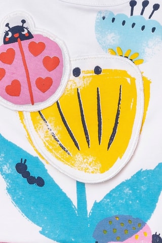 Jurk Tiny Critters - Wit en roze