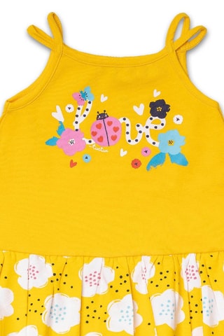 Jurk Tiny Critters - Geel