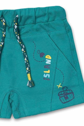 Fleece Short Treasure Island - Groen