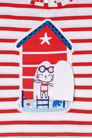 T-shirt Beach Day - Rood