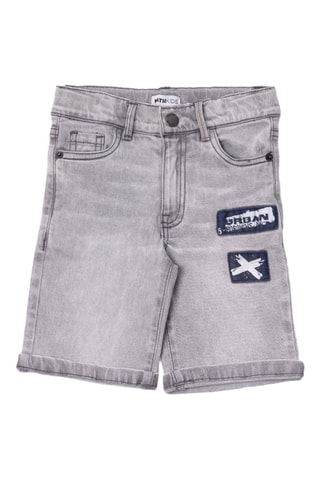 Spijkerbermuda Urban Activist - Grijs