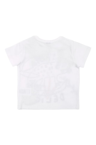 T-shirt Tropadelic - Wit en groen