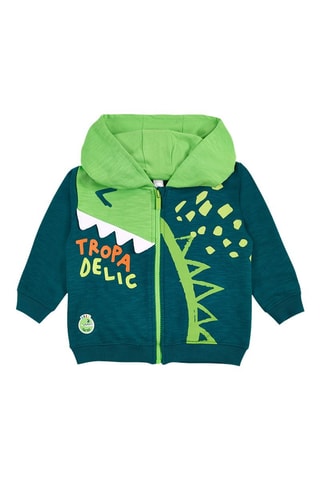 Sweat à capuche Tropadelic - Vert
