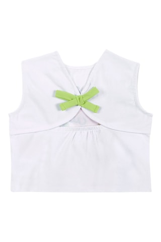 T-shirt Tropadelic - Wit en groen