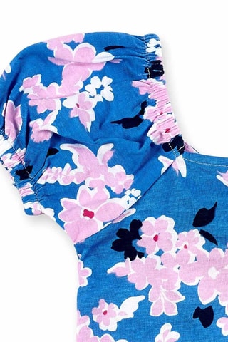 T-shirt Carnet de Voyage - Blauw en roze