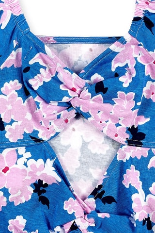 T-shirt Carnet de Voyage - Blauw en roze