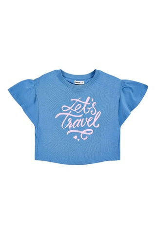 T-shirt Carnet de Voyage - Blauw