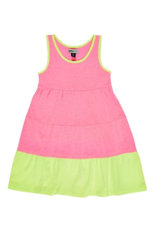 Jurk Neon Jungle - Groen en roze