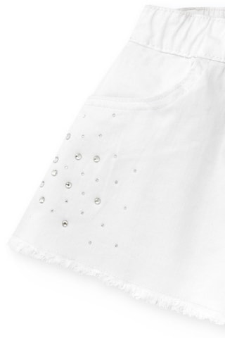 Spijkershort Ultimate City Chic - Wit