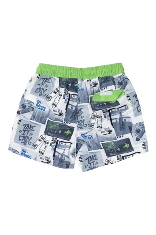Boardshort Urban Activist - Wit en zwart