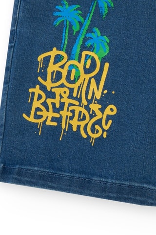 Spijkerbermuda Urban Attitude - Blauw