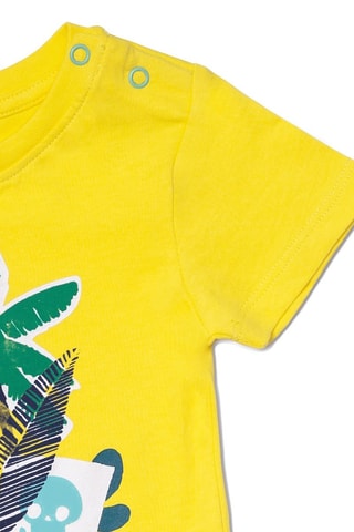 T-shirt Treasure Island - Geel