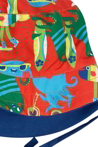 Dubbelzijdig Bobhoedje Holidays - Blauw