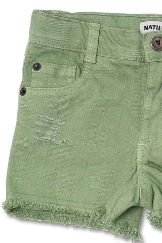 Spijkershort Oasis - Groen