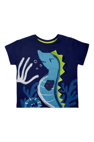 T-shirt Ocean Wonders - Blauw