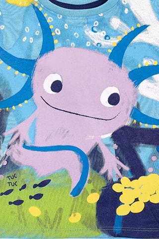 T-shirt Ocean Wonders - Blauw