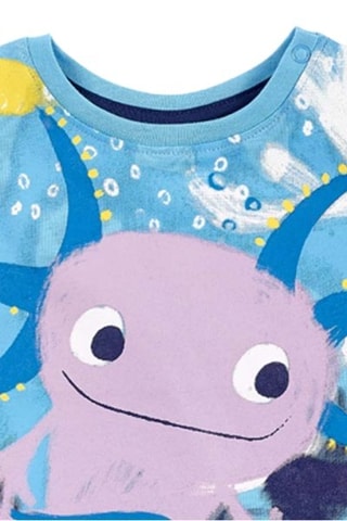 T-shirt Ocean Wonders - Blauw