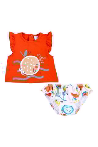 T-shirt en Bikinibroekje Fruiti - Rood