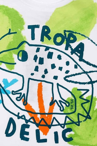 T-shirt en Short Tropadelic - Wit en blauw