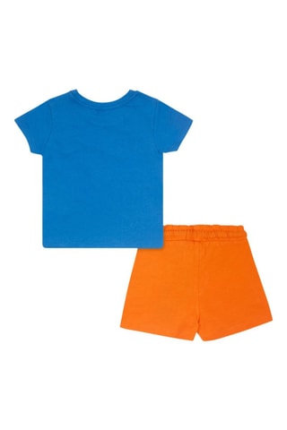 T-shirt en bermuda Eco-Safari - Blauw en oranje