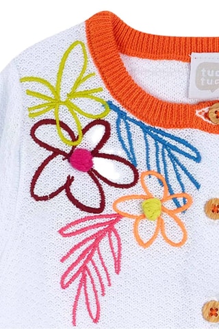 Vest Eco-Safari - Wit en roze