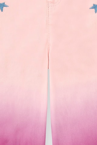 Jeans met tie and dye Ocean Wonders - Roze