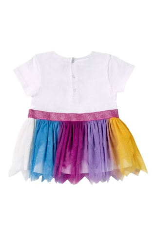 Jurk Ocean Wonders - Wit, blauw en roze