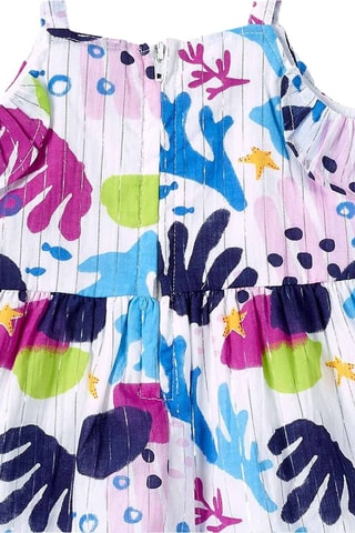 Jurk Ocean Wonders - Wit, blauw en roze