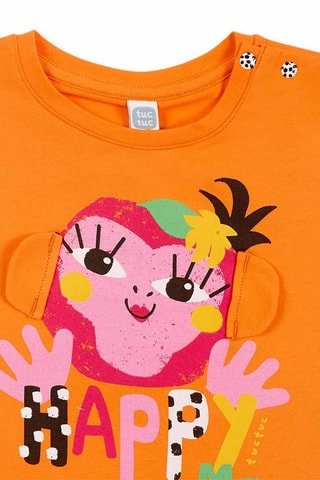 T-shirt en Legging Banana Records - Oranje