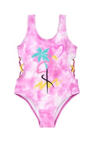 Badpak tie and dye Flamingo Mood - Roze