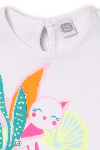 T-shirt Seashell - Wit en roze