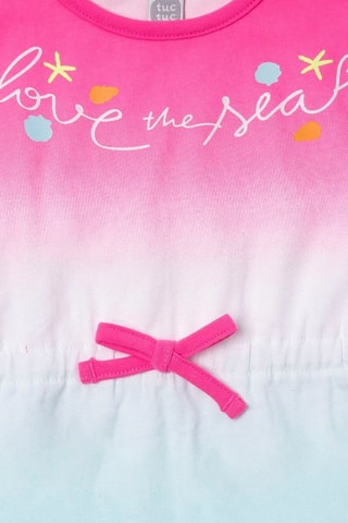 Jurk Tie and Dye Seashell - Blauw en roze