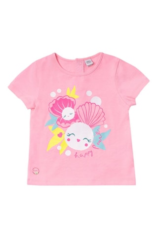 T-shirt Seashell - Roze