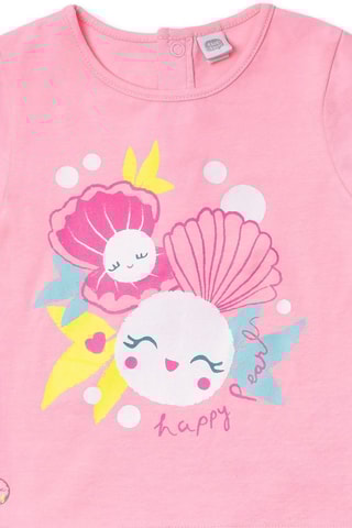 T-shirt Seashell - Roze
