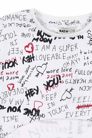 T-shirt en Hemd Ultimate City Chic - Wit en zwart