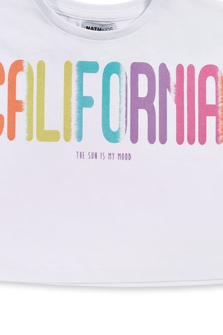 T-shirt Paradiso Beach - Wit