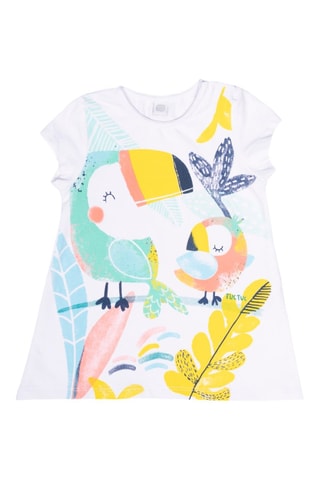 Jurk Treasure Island - Wit en groen