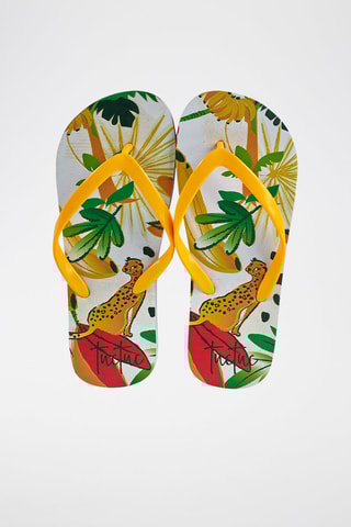 Slippers Tropic Feelings - Geel