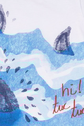 T-shirt Beach Day - Wit