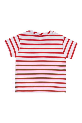 T-shirt Beach Day - Wit en rood
