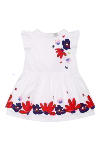 Jurk Beach Day - Wit en roze